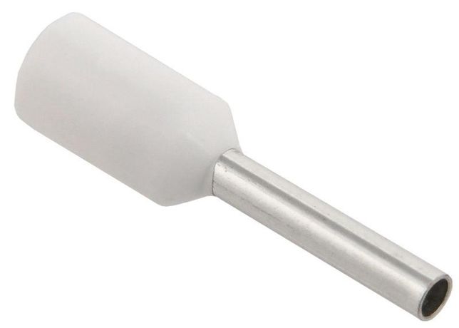 Наконечник штыревой НШвИ 2х0.75-10 белый НГИ2 (100шт) - UTE10-D2-1-100 IEK