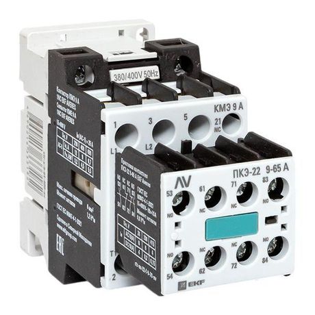 Комплект КМЭ 9А 1NC 400В АС с дополнительными контактами 2НО+2НЗ EKF AVERES | ctr-s-9-01-400-av-22