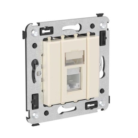Компьютерная розетка RJ-45 в стену, кат.6А одинарная, "Avanti", "Ванильная дымка" | 4405373 DKC ДКС DKC (ДКС) арт. 4405373