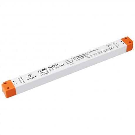 Блок питания ARV-SL24150-SLIM (24V, 6.25A, 150W, PFC) (Arlight, IP20 Пластик, 3 года) | 026820 Arlight