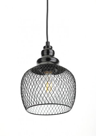 Светильник подвесной PL8 BK металл, E27, max 60W, d170 мм, черный | Б0037455 ЭРА