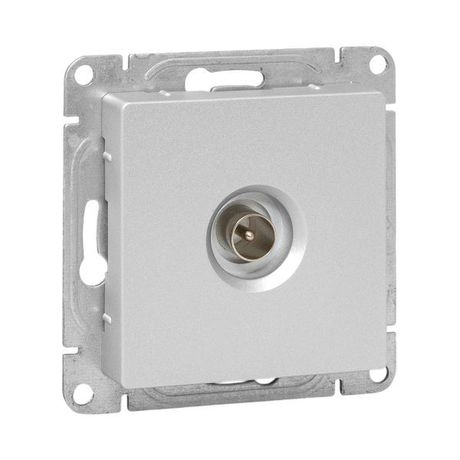 Механизм розетки TV, одиночная, алюминий Эпика EKF | UP1-SOA-TV-1