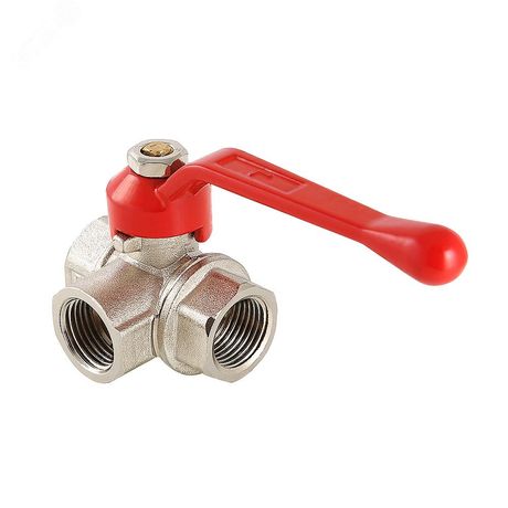 Кран шаровой трехходовой 1/2' ВВ тип L - VT.360.N.04 VALTEC AAV360004