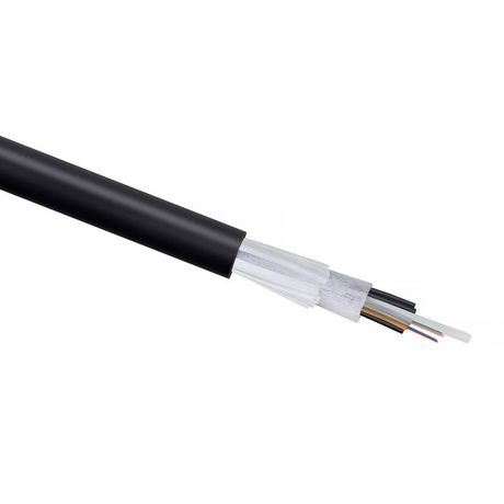 Кабель волоконно-оптический 9/125 одномодовый, 8 волокон, loose tube, подвесной, для внешней прокладки (-60C ~ +70), PE, черный - SEG-9-01x08-D-J-PE-OUT Cabeus 10784c