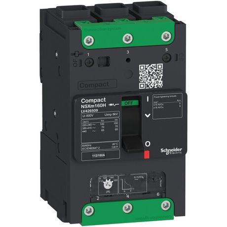 Выключатель автоматический 3п 125А 16кА NSXm TM125D Elink SchE LV426108 Schneider Electric