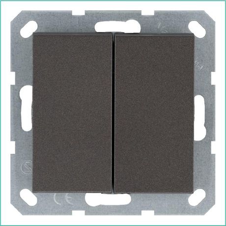 Переключатель проходной 2-кл. 10А IP20 механизм мокко Jasmart G3022Z