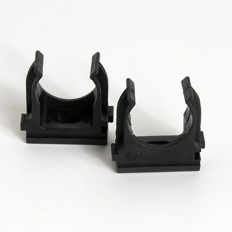 Держатель для труб (клипса) d20мм черн. (уп.100шт) TOKOV ELECTRIC TKE-LC-20-C05/100