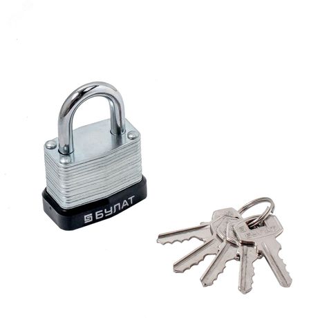 Замок навесной БУЛАТ ВС 0130 стальной 5кл. d=5мм - 13614 ПТК