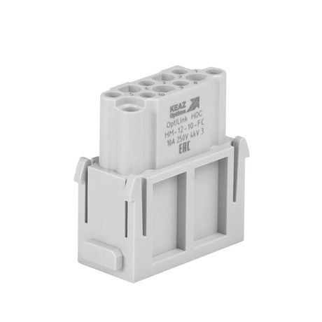 Розетка OptiLink HDC-HM-12-10-FС-(0.14-2.5) 250В КЭАЗ 352185 КЭАЗ арт. 352185