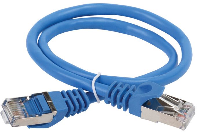 Коммутационный шнур (патч-корд), кат.5Е FTP, 0,5м, синий | PC03-C5EF-05M ITK IEK