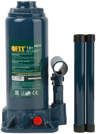 Домкрат гидравлический бутылочный 10 т. - 64510 РОС