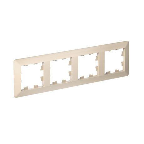 Рамка 4-м AtlasDesign Air беж./дым. бел. SE ATN220204 APC