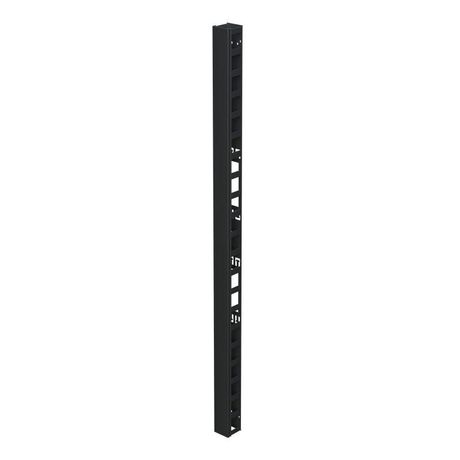 Организатор вертикальный с крышкой 24U. 90мм. для IT-CQE RAL9005 - R5VRPC2490B ДКС