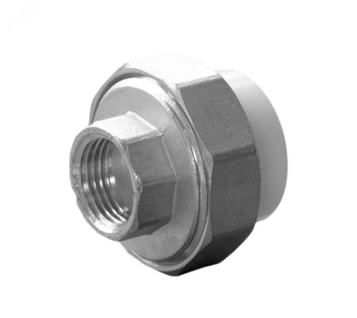 Муфта полипропиленовая PPR разъемная ВР 25 х 3/4' - 9801002534 Политэк