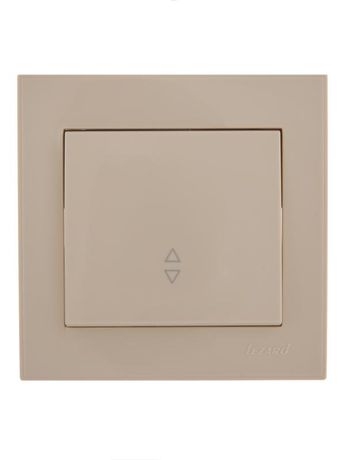 Переключатель проходной 1-кл. СП Rain IP20 крем. LEZARD 703-0303-105