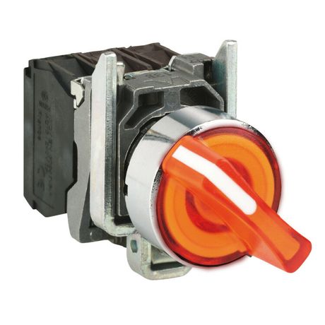 ПЕРЕКЛЮЧАТЕЛЬ 22ММ 24В ЖЕЛТЫЙ С ПОДСВЕТКОЙ | XB4BK125B5 Schneider Electric
