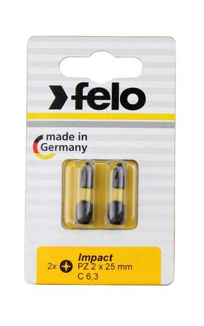Бита крестовая ударная серия Impact PH 3X25,2 шт | 02203241 Felo
