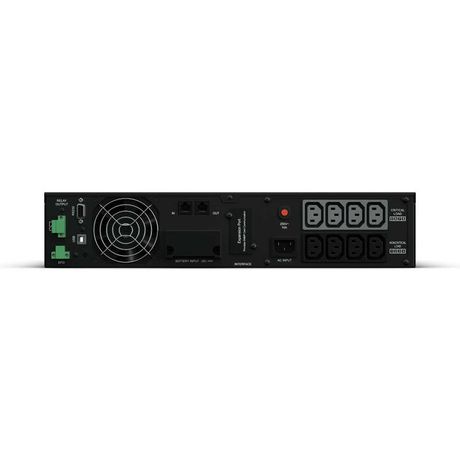 Источник бесперебойного питания Online OL 1000Ва/900Вт фазы 1/1 6 мин Rack, 8 IEC-320 С13 розеток, USB&Serial, RJ11/RJ45, SNMPslot, LCD дисплей - 1000449197 CyberPower OL1000ERTXL2U