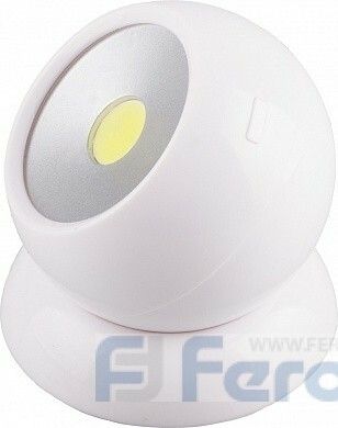 Светодиодный поворотный светильник FN1209 1LED 3W 100Lm, 75*80мм, белый | 23380 FERON