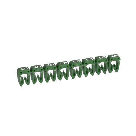 Маркировочное кольцо 1.5-2.5мм (5) белое/зеленое CAB3 (1200шт) - 038225 Legrand