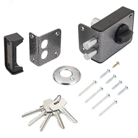 Замок накладной СТАНДАРТ Россия ЗН1-3-1С серебро - 7443 ПТК