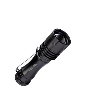 Фонарь ручной 1Вт LED/с линзой/с зумом/1xAA/корпус алюминий/зажим для крепления, КОСМОС - KOS105B
