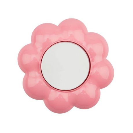 Выключатель одноклавишный HAPPY Цветок скрытой установки, белый/розовый | KR-78-0623 Kranz