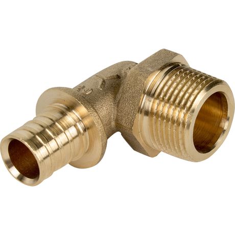 Угольник аксиальный латунный НР 20x3/4 - AX3302034 PRO AQUA