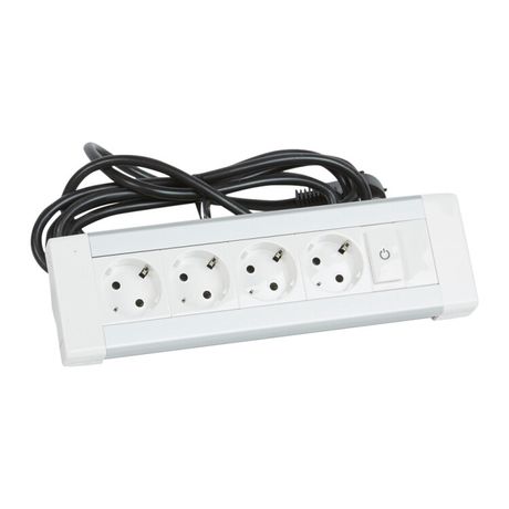 Настольный блок - 4x2К+3 + 1 выключатель с подсветкой со шнуром | 653560 Legrand