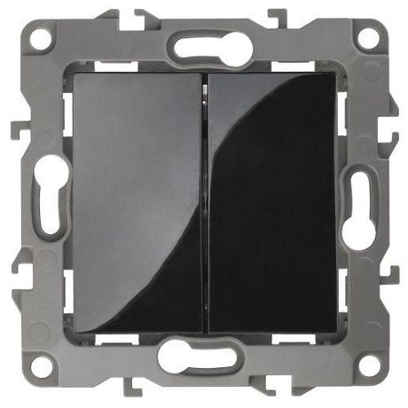 Переключатель перекрестный 2-кл. Эра12 12-1112-06 250В 10АХ черн. Эра Б0065303