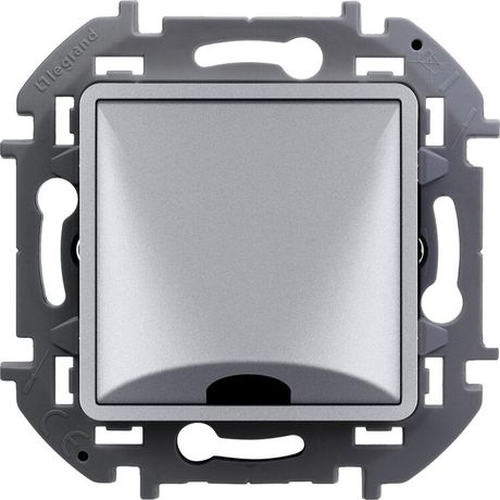 Вывод кабеля с зажимом для крепления INSPIRIA алюминий - 673892 Legrand