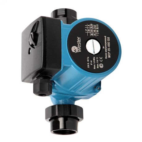 Насос циркуляционный WCP 25-40G 130мм, 2.5 м3/час, напор 4м, с гайками - WCP25-40G130 Wester 0-18-0015 WESTER арт. 0-18-0015