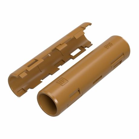 Муфта разборная d16 мм бук (100шт/1200шт уп/кор) Промрукав | PR13.0421 Строитель