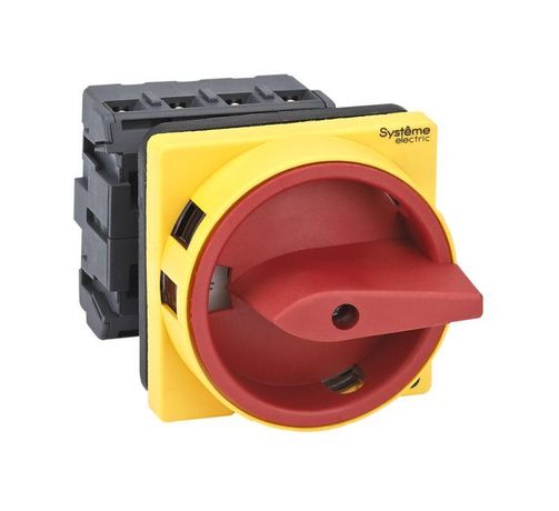 КРАСНОЙ РУКОЯТКОЙ НА ДВЕРЦУ 4 ВИНТАМИ С ЗАМКОМ - MSD25410R ВЫКЛЮЧАТЕЛЬ-РАЗЪЕДИНИТЕЛЬ 4P 25A IP20 APC