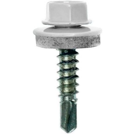 Саморез КР св. 4,8х28 RAL-9003 (ярко-белый) (300 шт) - ведро ( 1,623 кг) | 127872 Tech-KREP