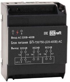 Блок питания (вх. напр. AC (230-400B) вых. DC 24B) ВА-730/750 | 27299DEK DEKraft APC
