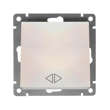 Переключатель перекрестный 1-кл. СП Афина 10А IP20 механизм жемчуж. UNIVersal A0024-Obr Союз