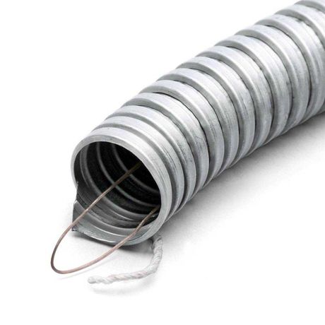 РЗ-ЦХ-15 с протяжкой Металлорукав из оцинкованной стали протяжкой, уплотненный х/б нитью - 88339 КВТ