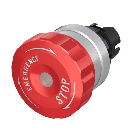 Кнопка аварийная грибовидная поворотная д.40, алюминий | M22E-MLLRA DKC ДКС