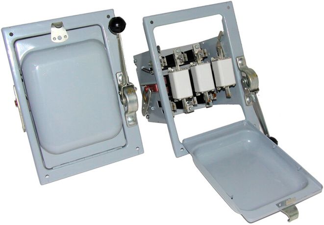 Блок с предохранителем-выключателем БПВ-1У3, 100А, стальные держатели, ПН2-100 (сталь) - ET551487 Электротехник