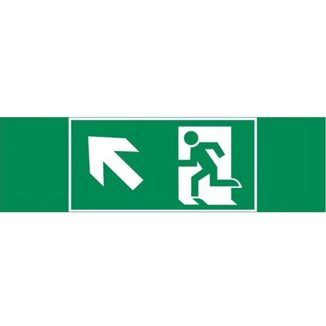 Пиктограмма ФИГУРА / СТРЕЛКА ВЛЕВО ВВЕРХ 310х90мм для аварийно-эвакуационного светильника Basic IP65 ВАРТОН - V5-EM02-60.002.017 VARTA