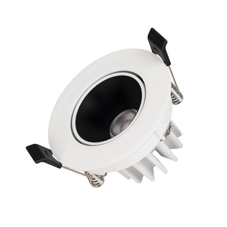 Светильник светодиодный MS-FORECAST-BUILT-TURN-R82-8W Warm3000 (WH-BK 32 deg 230В) IP20 металл Arlight 035448(1)