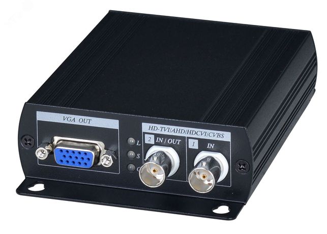Преобразователь AHD/HDCVI/HDTVI в HDMI/VGA/CVBS 1хBNC, БП DC 12V, 0.5A - 00012110 SC&T sct1110 AD001HD4 SC&T арт. 12110