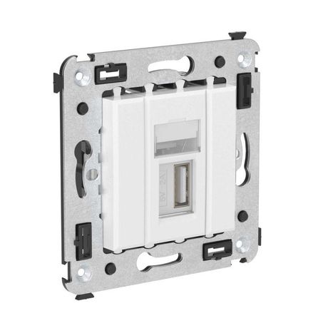 Розетка USB 2.0 1-м СП Avanti "Белое облако" тип А-А DKC 4400403 ДКС