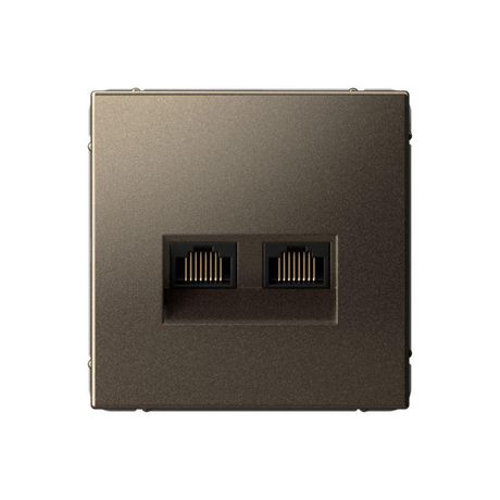 Розетка двойная компьютерная ArtGallery RJ45+RJ45 кат. 6A механизм мокко SE GAL000688 APC