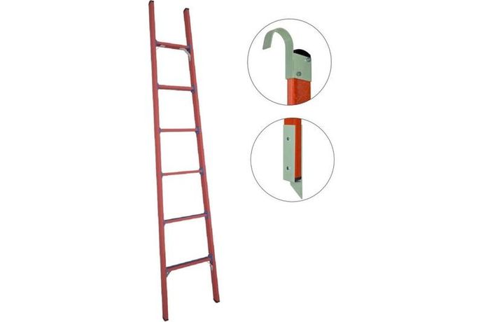 Лестница приставная диэлектрическая ЛСПД-2.5 Евро МгК стеклопластик. Антиток Д471541 Диэлектрик