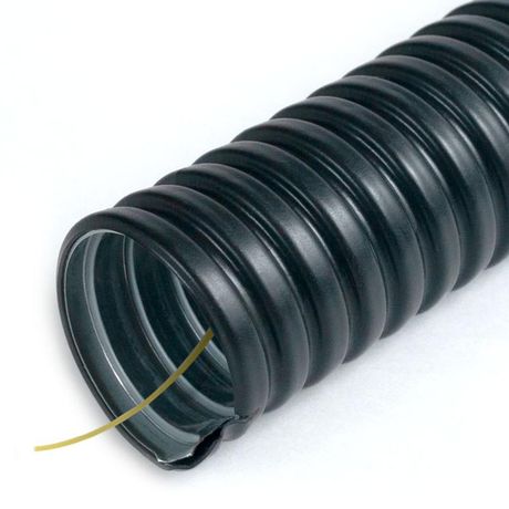 Металлорукав в ПВХ изоляции Р3-ЦП-Мр-НГ-32 с протяжкой (уп.25м) Промрукав PR04.0509 Строитель