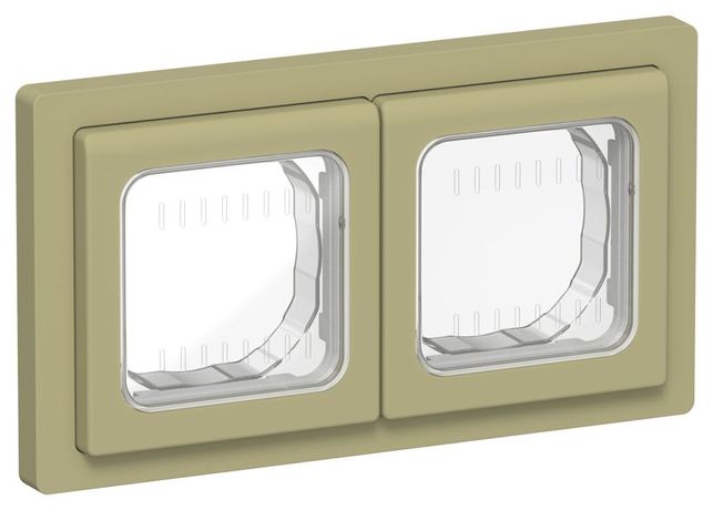 Рамка 2-м СП FLITE Рпро-2-55-ФлО IP55 олив. IEK FI-M20-32-55-K26 IEK арт. FI-M20-32-55-K26