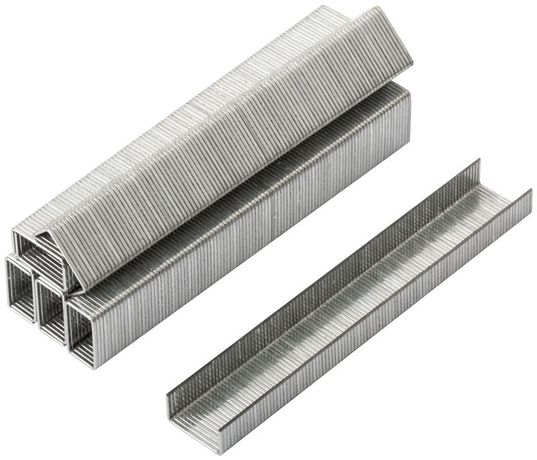 Скоба для степлера закаленная 11.3ммх0.7мм (узкая тип 53) 6мм (уп.1000шт) КУРС 31361