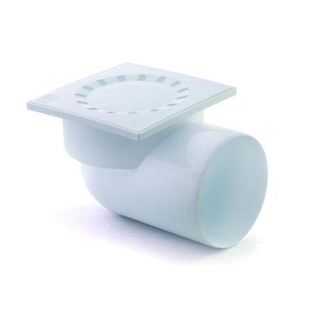 Трап горизонтальный решетка пластик ВК ПП 150/150х50 бел. RTP 36581